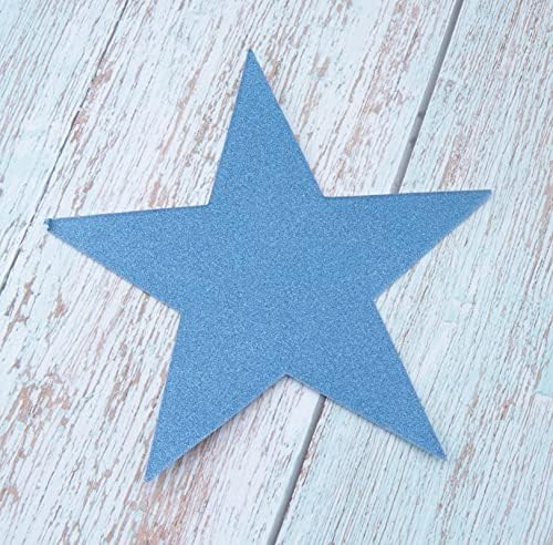 Ruwado 30 kom Glitter Star Multi size Plavi Crveni srebrni Confetti Conteout za božićnu ukrasu Zidna