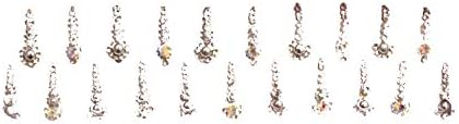 Glamurozna kolekcija Bindi dugi srebrni samoljepljivi Bindis dizajner / bollywood bindis Lice Jewels