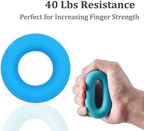 Rbhgg komplet za vježbanje za snagu za ruku podesivi ručni prst za ruku za vježbanje za stresnu loptu