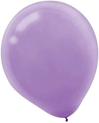 Amscan baloni sa solidnim bojama - lavanda, paket od 72, dekor za zabavu