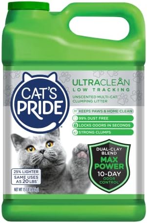 Cat's Pride maksimalna snaga UltraClean Multi-Cat leglo sa malim praćenjem 15 funti, bez mirisa