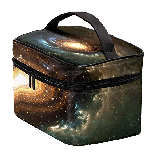 Nehomer kozmetički torba sa spiralnom galaksijom i zvijezdama putnika za šminku HAWYY TOATRY Organizator za skladištenje