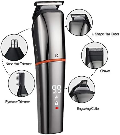 LYKYL profesionalni digitalni trimer za kosu višenamjenski stroj za šišanje kose punjivi električni