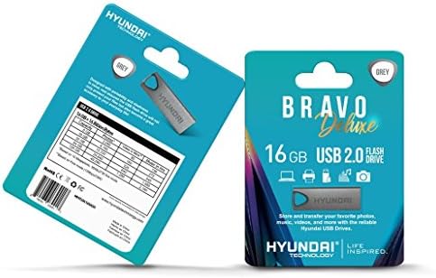 Hyundai Bravo Deluxe 16GB USB 2.0 metalni bljesak s tipkom za ključeve - max. Pročitajte brzinu prijenosa