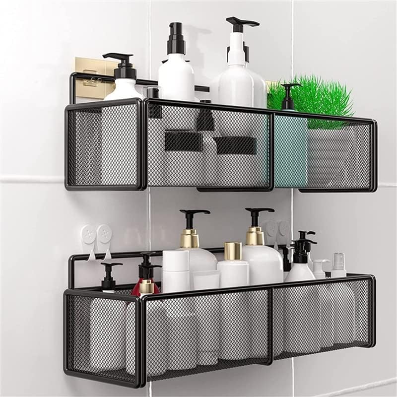 BKDFD pribor za tuš kabine Matte crno kupatilo ugaona stalak za kuhinjski zid polica za tuš šampon