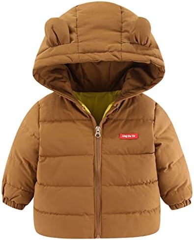 Dječji djeci Dječji dječaci Djevojke Zimska topla jakna Outerwears Pismo Bear uši kaputi sa