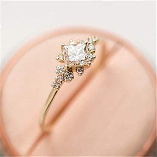 Obećaj prsten za žene modni kubični cirkonijski angažmani prstenovi za žene nakit za mladenke za svadbene