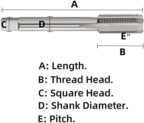 Aceteel metrički navoj dodirnite M0.8 x 0.2, HSS mašina Dodirni desnu ruku M0.8x0.2mm