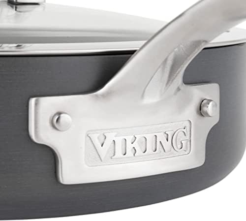 Viking kulinarski tvrdi Anodizirani lonac sa neprijanjajućim slojem, 1 litra, uključuje stakleni poklopac,