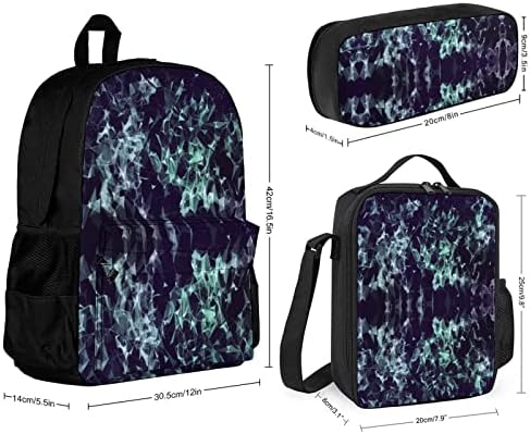 Apstraktni geometrijski ruksaci kompleti za školska putovanja daypack Prints torba za knjige sa torbom