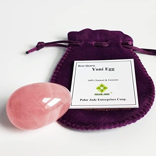 Polar Jade Rose Kvarc yoni jaje, nerašena, l, m ili s veličina, ružičasti ljubavni kamen, za žene
