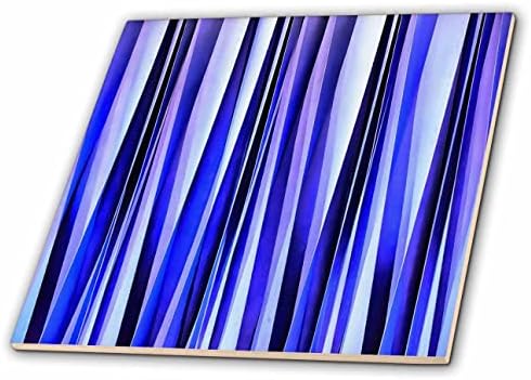 3drose neujednačene umjetničke vertikalne pruge Deep Blue Hues-Tiles