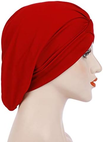 Headwear Beanie kapa za žene, omotač muslimanski šešir turban ruffle modne čvrste žene bejzbol