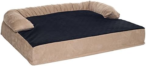 Petmaker Sofa za pseći krevet - 35, 5x25, 5 krevet za kućne ljubimce - 3-slojni ortopedski kauč za pse sa gelom