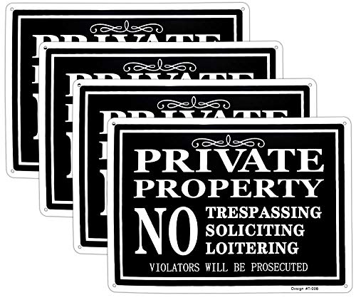 Velika privatna nekretnina bez promatračkog znaka, bez loiterinskog znaka, bez traženja 1 x14