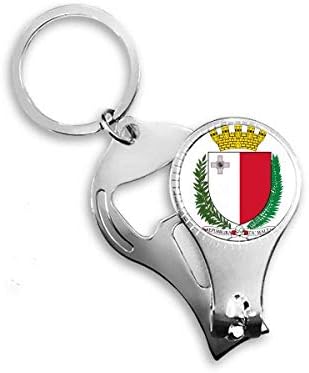 Nacionalni amblem Malta Europe na noktu za noktene prstene za boce za ključeva ključeva