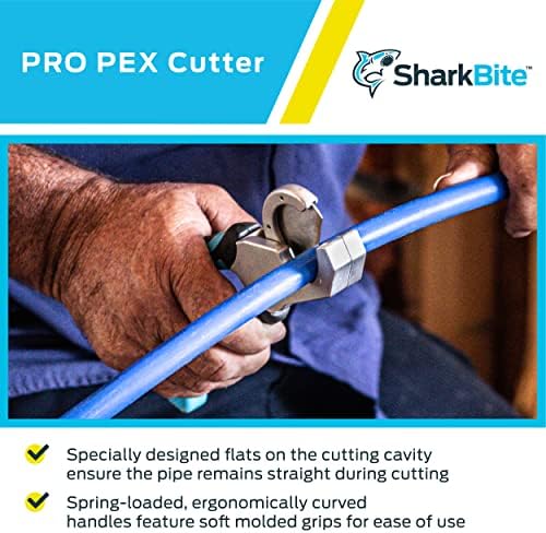 SharkBite Pro PEX rezač cijevi s zamjenjivim sečivom, PEX, PE-RT, HDPE, polietilenske cijevi, 25880