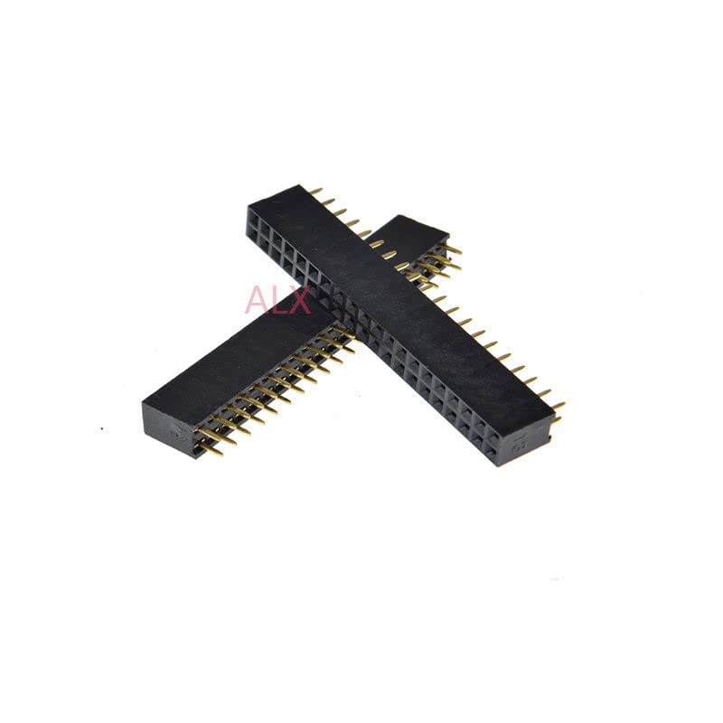 10kom 2x20-pinski dvoredni ravni ravni ženski pinski zaglavlje 2.54 MM Pitch Strip konektor utičnica