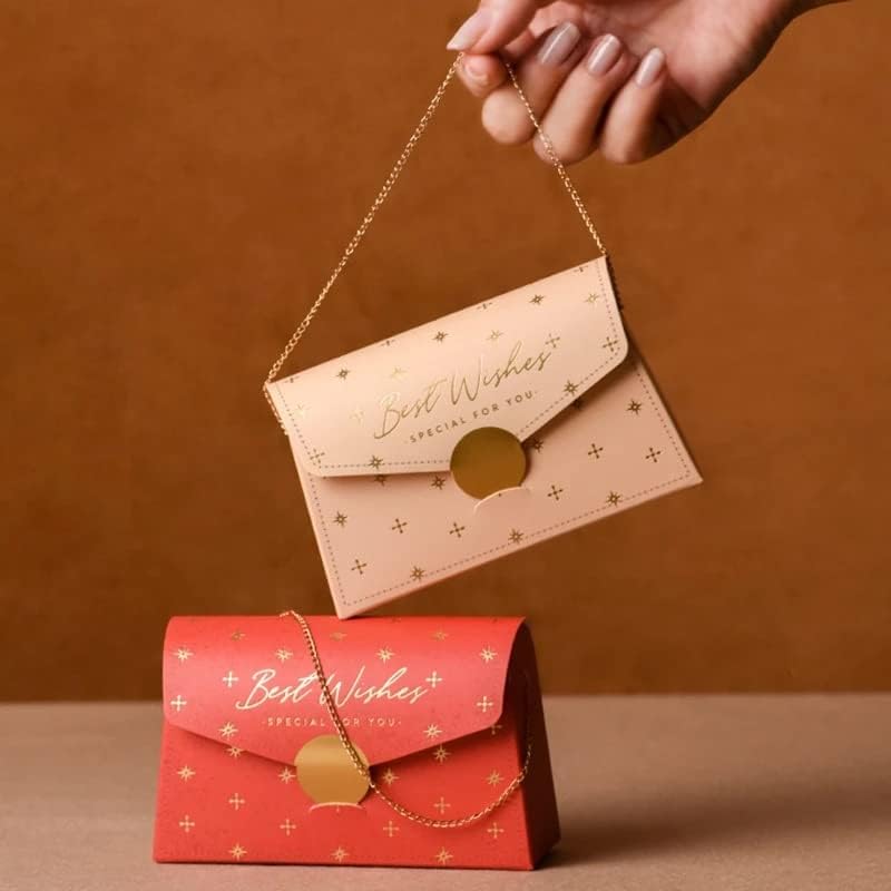 Zjhyxyh 20pcs prijenosni zabavni vjenčanik Poklon kutije Chocolate tretira bombon bombon bojne vrećice
