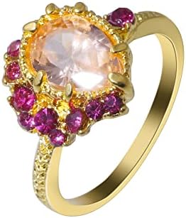 Vjenčanje i angažman prstenovi prsten za nakit svijetli modni nakit angažiran za žene Amber Ring Amber Prsten