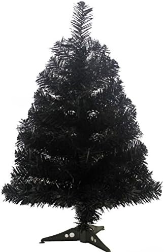 Bestoyard umjetno božićno drvce sa štandom 60cm Xmas Dekoracije za kućne zabave crne boje