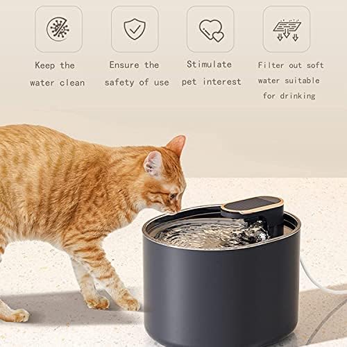 Automatski dozator vode za kućne ljubimce električni dispenzer za vodu za mačke, 4 puta visoko efikasna filtracija,
