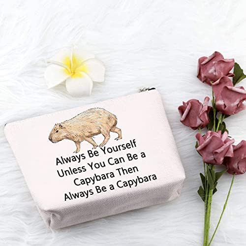 PXTIDY Capybara kozmetička torbica kapibara poklon ljubavnika Uvijek budite svoji osim ako ne možete biti vlasnik