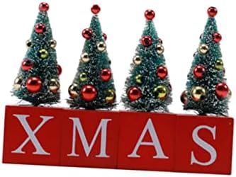 DECOWACC kockicer dekor dekor ukrasi ukrasi božićnog stabla stol za boce četkica za boce Xmas Center friece