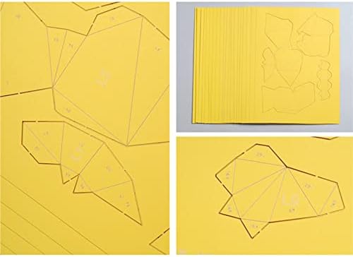 Libwx lav oblik glave geometrijski papir model 3D zidne ukrašavanje Kreativna origamija puzzle ručno