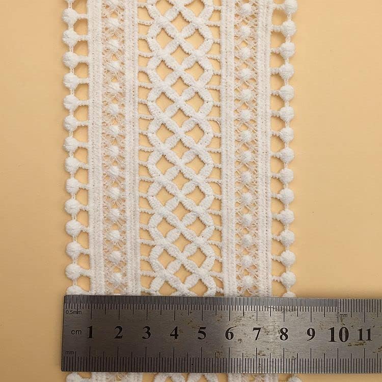 Gorinskani 5 metara mlijeko svilena topiva čipka prtljažnika Crochet šivaća čipka, otvor za vez za vez