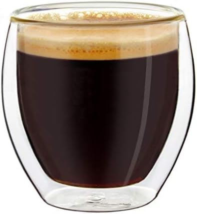 Naočale za espresso sa dvostrukim zidnim espressom Creano 3,5 oz, izolirane staklene čaše - 6x 3.5oz