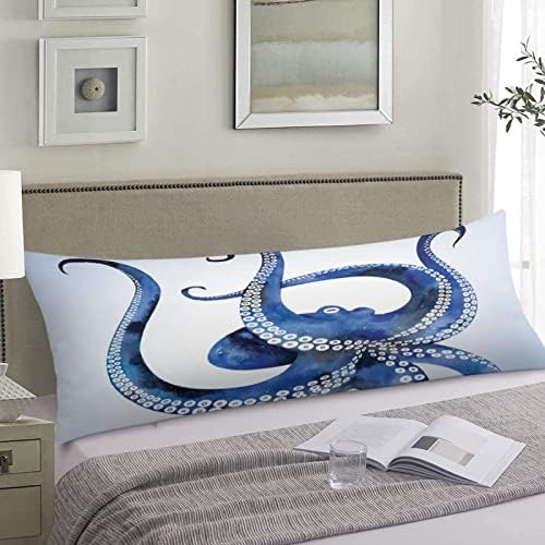 Jastučnica za tijelo 20x54 inča akvarel Coctopus posteljina Dekorativni veliki orlov jastuk Divan