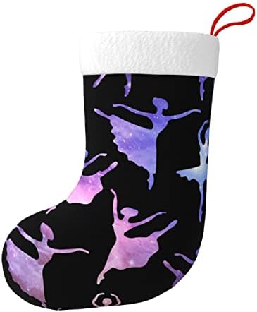 Austenstern Božićne čarape Baletni ples Galaxy Dvostrano kamin Viseći čarape
