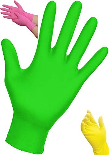 te wai rukavice za jednokratnu upotrebu roze žuta narandžasta zelena mješavina boja bez pudera bez lateksa
