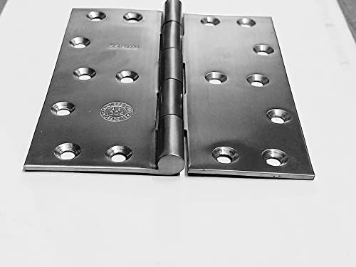 SSISKCON 6 inča x 5 inča široko bacanje od nehrđajućeg čelika šarke sa 16 vijaka teška serija