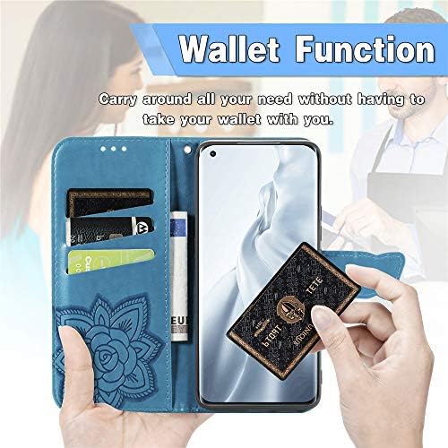 Asdsinfor Samsung A04e Case Premium PU kožna torbica za novčanik sa držačem kartice stalak za noge magnetni