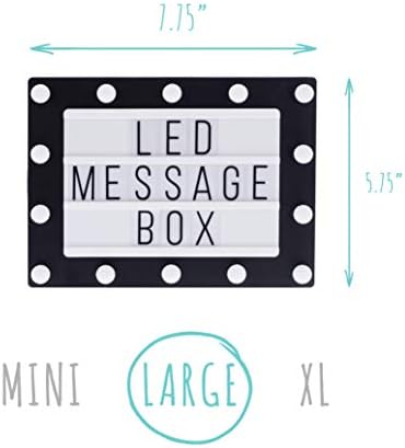 Hearth & amp; Haven LED Cinema Light Box Light Up Sign Marquee promjenjiva kutija za svjetlo sa letter