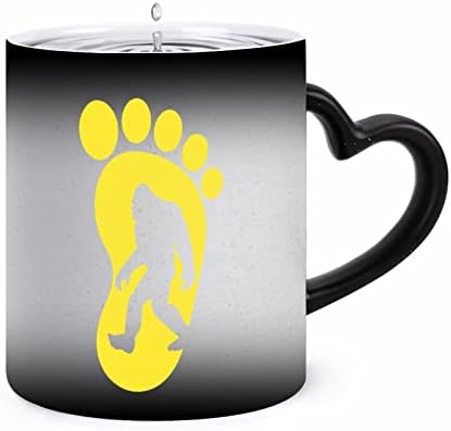 Bigfoot FootPrint šolja za kavu Keramička boja za promjenu čaša za čaj za čaj za uredske poklone