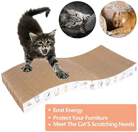 PatiencET 3 paketa podloga za grebanje za mačke reciklirajte valovitu podlogu za grebanje za