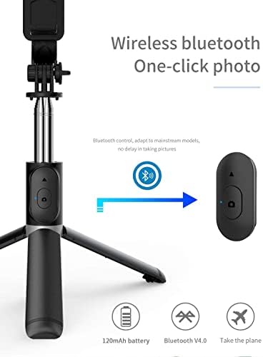 Tianle 4-u-1 Mini proširivi Prijenosni Bluetooth kompatibilni 41 inčni Aluminijska legura Selfie Stick