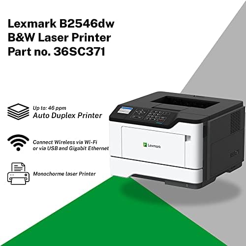 Lexmark MS520 B2546DW Laserski pisač - jednobojno - bežični - Ethernet - 46 PPM mono - 1200 x 1200 dpi Print