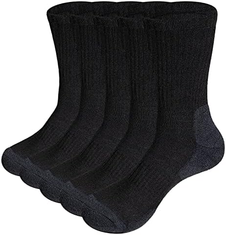Yuedege Muški trening Atletski čarapi Vlaguju Wicking Casual Cushioned Crew Socks za muškarce veličine 6-13