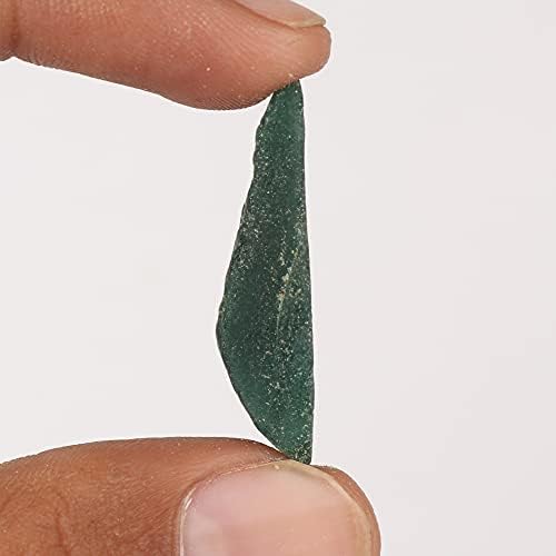 Prirodni grubi zeleni žad 34,00 CT Izlječenje kristalno labav dragulja za taksiranje