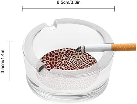 Cool Cheetah Leopard Cigaretes pušači Glass Ashtrays pepeo za pepeo za kućni uredski ukras stola