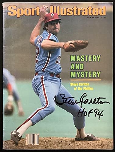 Steve Carlton potpisao Sports Illustrated 7 / 21 / 80 Phillies Autograph JSA - MLB Magazines sa autogramom