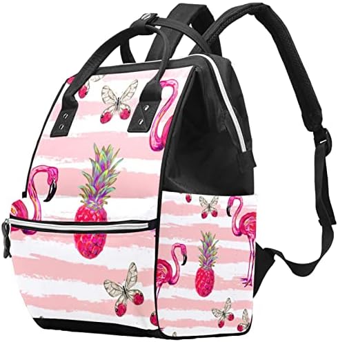 Ružičasti ananas flamingo prugasti ruksak ruksak ruksak na koledžu u ruksaku Casual Packpack backpack