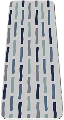 Siebzeh plavi vertikalni uzorak Premium Thick Yoga Mat Eco Friendly Rubber Health & amp; fitnes neklizajuća prostirka