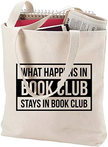 Ono što se dešava u klubu knjiga ostaje u knjigama knjiga kape smešno čitanje prirodna Platnena