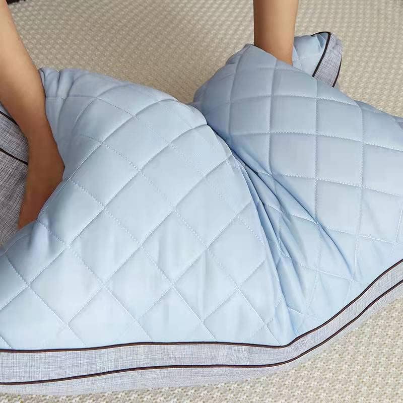 N / A Dual namjenski jastuk za zimsko i ljeto cool osjećaj batex feather baršunasto jastuk jezgra pomažu