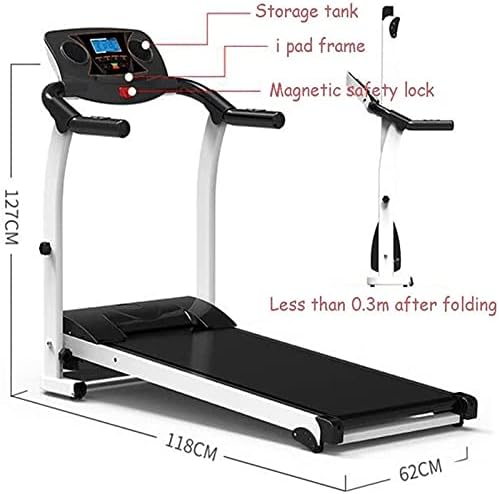 SJNQJJ Sklopivi električni treadmill-home mini male i srednje električne mašine za hodanje, LED displej